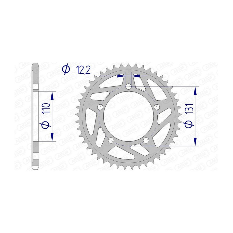 Couronne AFAM aluminium 165801 - 520