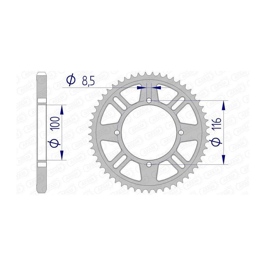 Couronne AFAM aluminium 17105428
