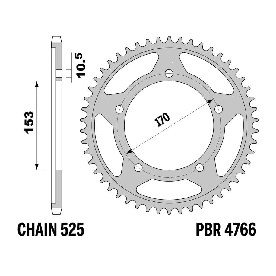 Couronne PBR aluminium 4766 - 525
