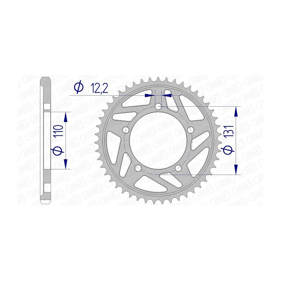 Couronne AFAM aluminium 165800 - 525