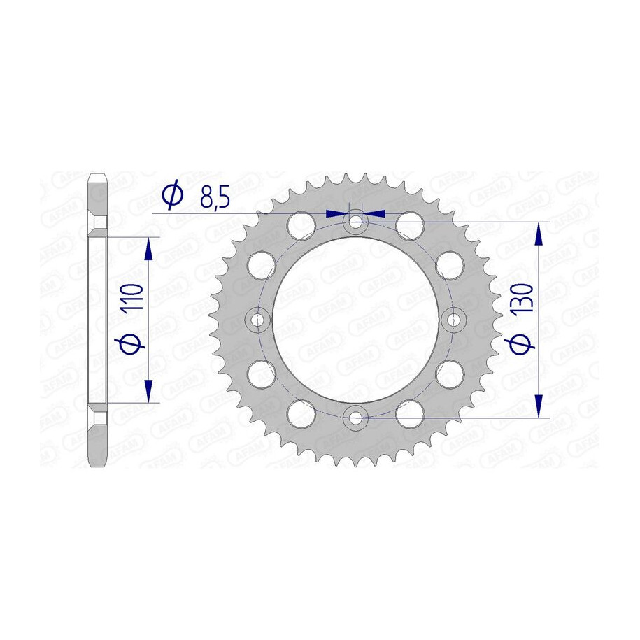 Couronne AFAM aluminium Ultra-Light 11104 - 420