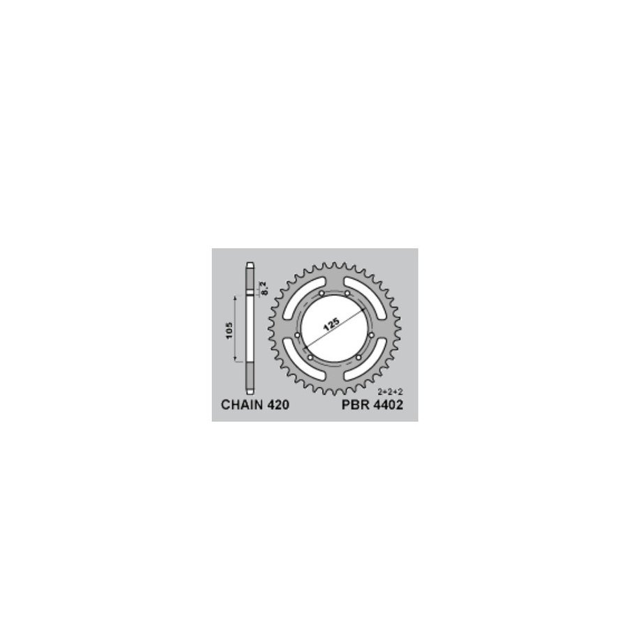 Couronne PBR acier standard 4402 - 420