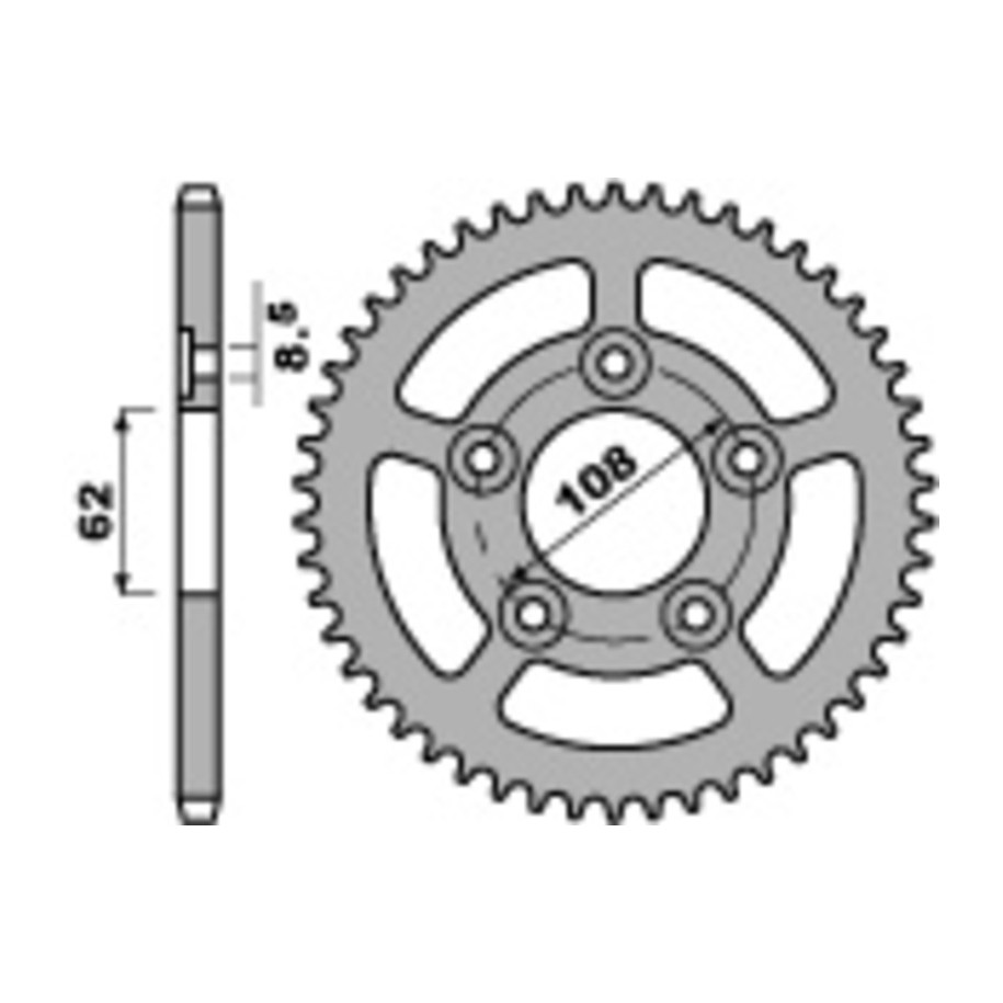 Couronne PBR acier C45 standard 714 - 520