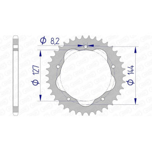 Couronne AFAM aluminium 51607 - 520 - Nécessite un porte couronne AFAM