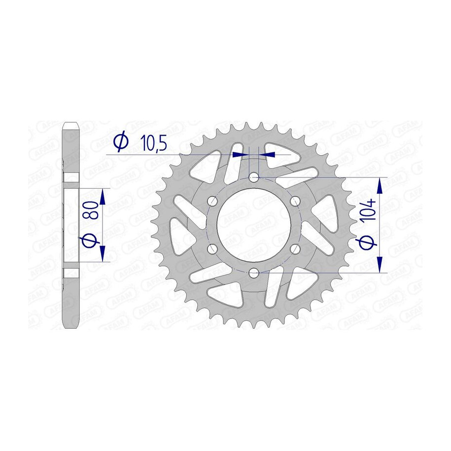 Couronne AFAM aluminium 17610525