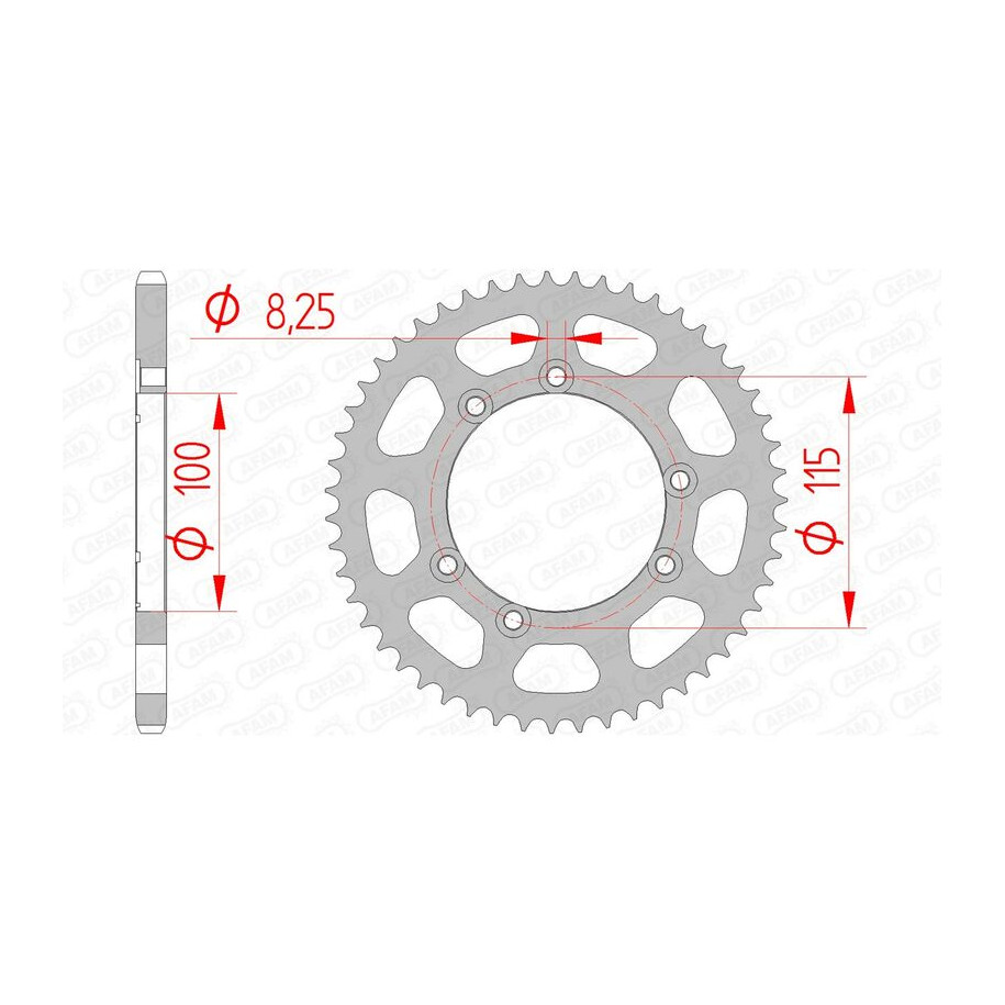 Couronne AFAM acier standard 92115 - 420