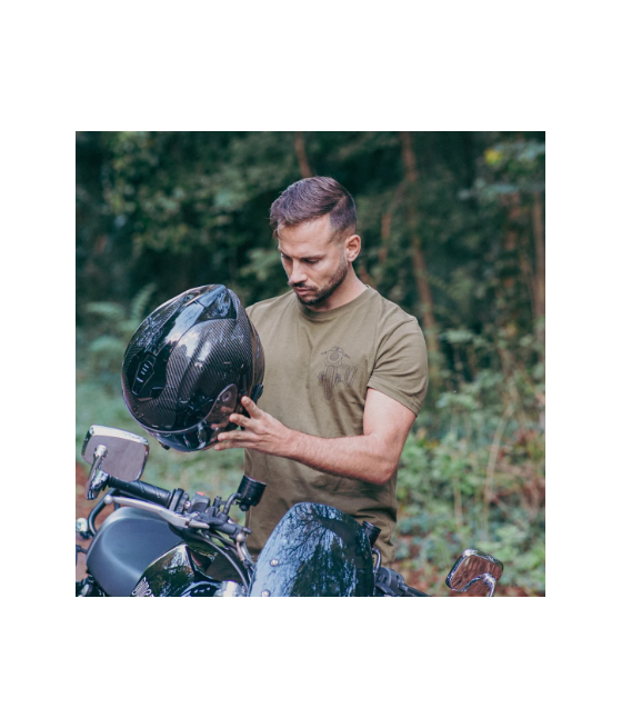 T-Shirt "KAKI RIDER" Bielle Française