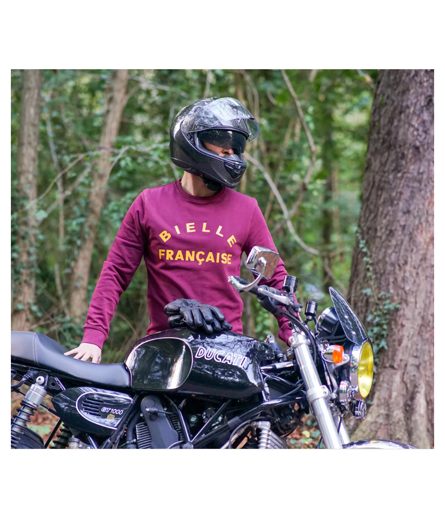 Sweat "HERITAGE" Bordeaux Bielle Française