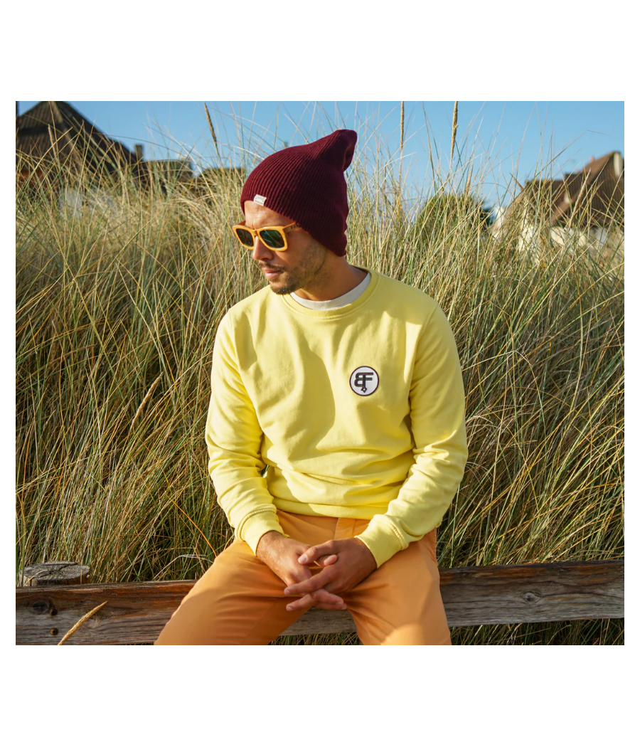 Sweat "BUMBLEBEE" Jaune Bielle Française