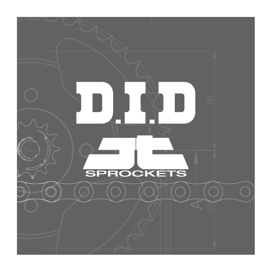 Kit chaîne DID/JT 525ZVM-X2 15/41 super renforcé - couronne standard sans support de couronne Ducati