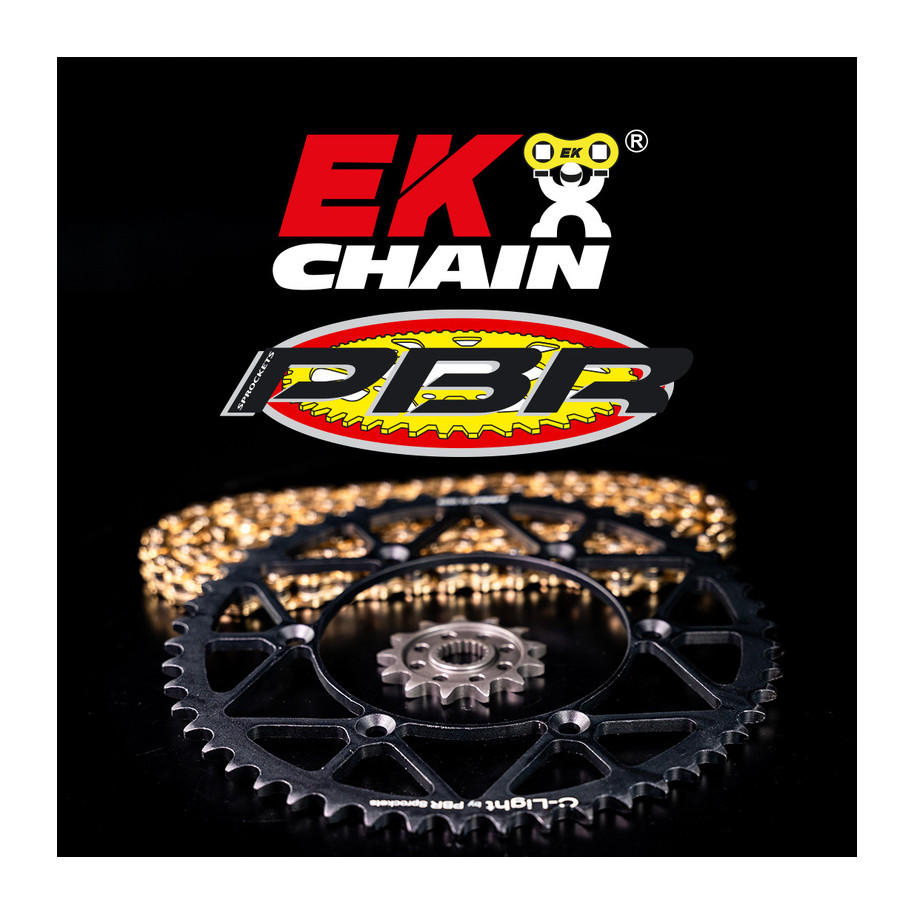 Kit chaîne EK/PBR 520M3 12/48 - couronne ultra-light