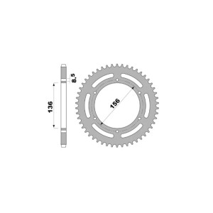 Kit chaîne EK/PBR 420SR 11/58 -  couronne ultra-light