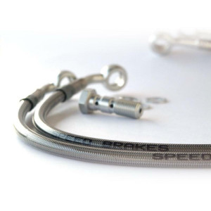 Durite de frein Aviation SPEEDBRAKES carbone/raccord or