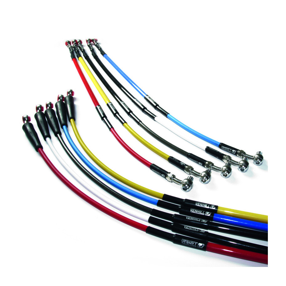 Durite de frein VENHILL argent/raccord inox Sherco