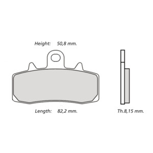 Plaquettes de frein BREMBO UPGRADE Type M568 Z04 - Racing