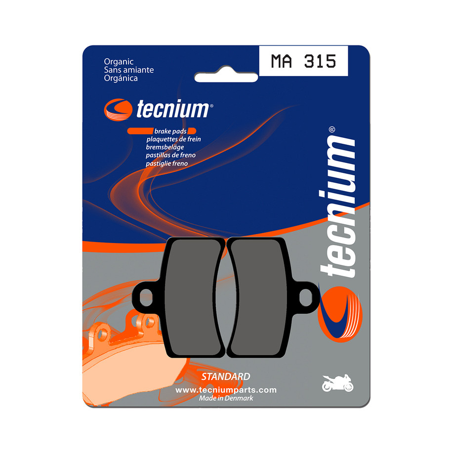 Plaquettes de frein TECNIUM route organique - MA315