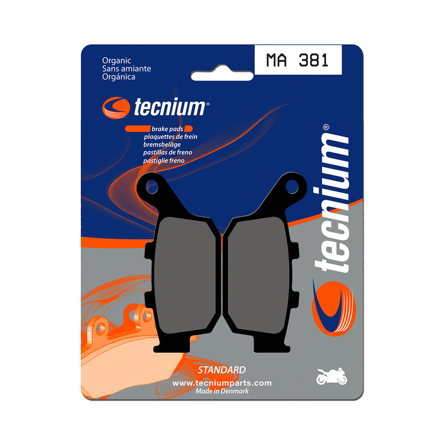 Plaquettes de frein TECNIUM route organique - MA381