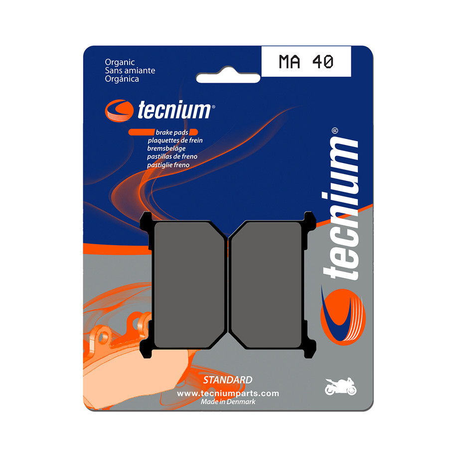 Plaquettes de frein TECNIUM route organique - MA40