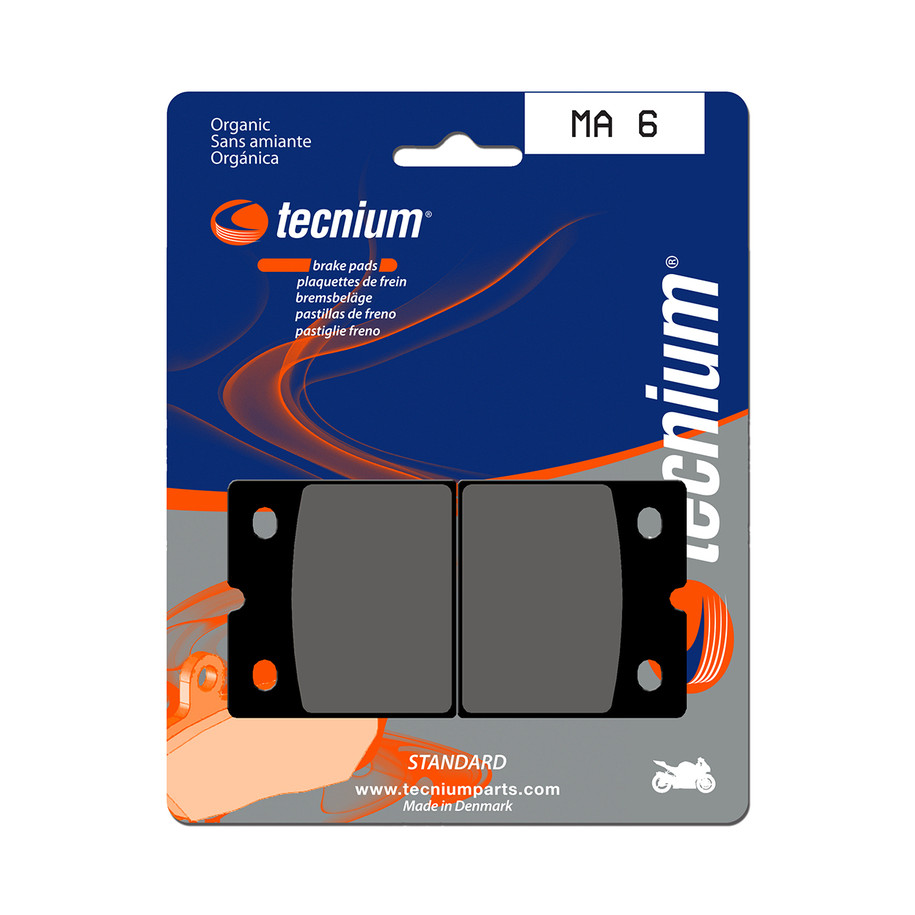 Plaquettes de frein TECNIUM route organique - MA6