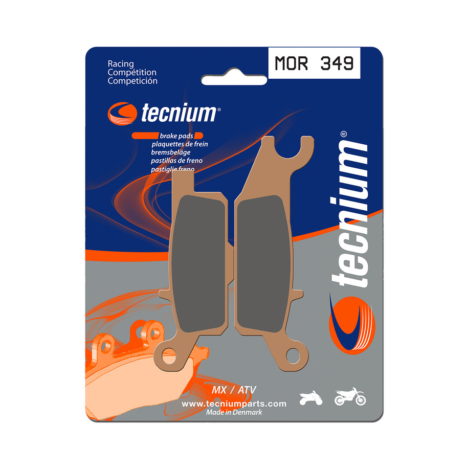 Plaquettes de frein TECNIUM Racing MX/Quad métal fritté - MOR349