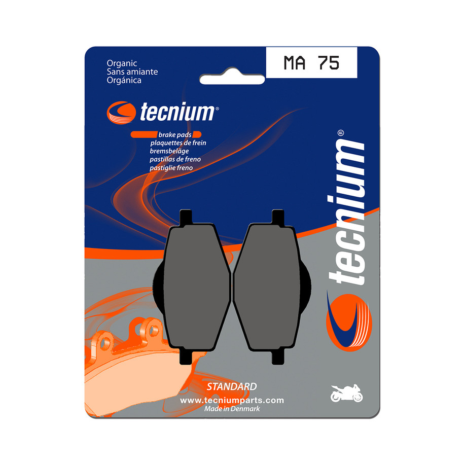 Plaquettes de frein TECNIUM route organique - MA75