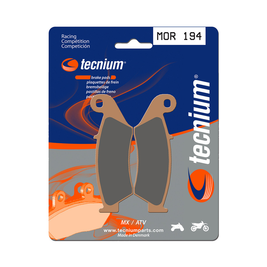 Plaquettes de frein TECNIUM Racing MX/Quad métal fritté - MOR194
