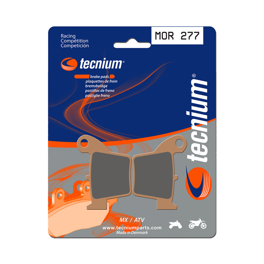 Plaquettes de frein TECNIUM Racing MX/Quad métal fritté - MOR277
