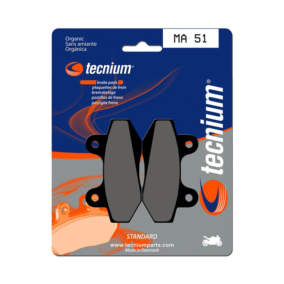 Plaquettes de frein TECNIUM route organique - MA51