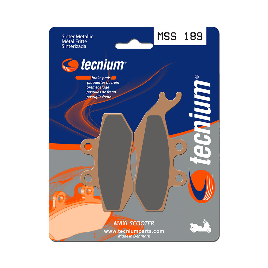 Plaquettes de frein TECNIUM Maxi Scooter métal fritté - MSS189