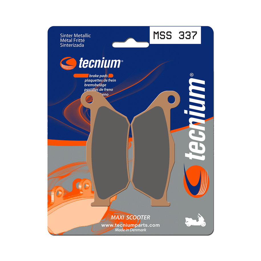 Plaquettes de frein TECNIUM Maxi Scooter métal fritté - MSS337