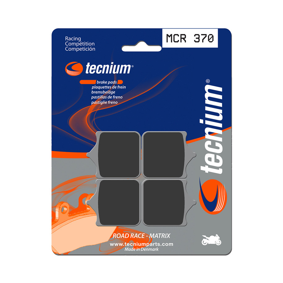 Plaquettes de frein TECNIUM Racing métal fritté carbone - MCR370
