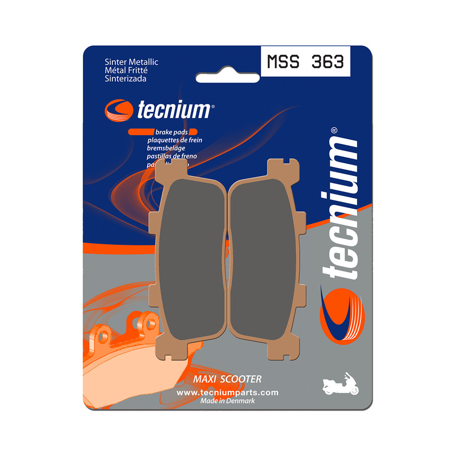 Plaquettes de frein TECNIUM Maxi Scooter métal fritté - MSS363