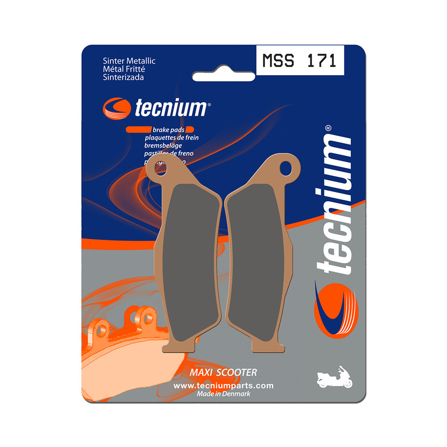 Plaquettes de frein TECNIUM Maxi Scooter métal fritté - MSS171