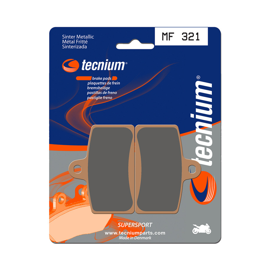 Plaquettes de frein TECNIUM Performance métal fritté - MF321