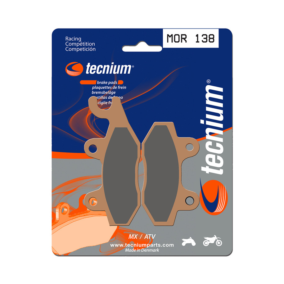 Plaquettes de frein TECNIUM Racing MX/Quad métal fritté - MOR138