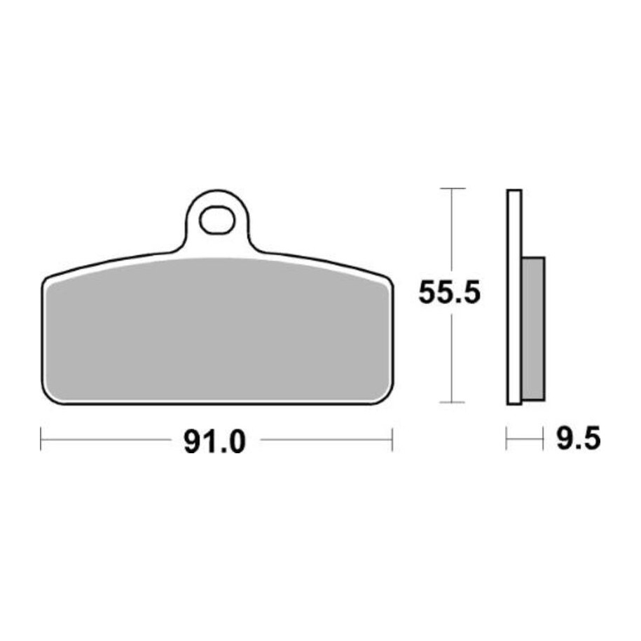 Plaquettes de frein TECNIUM MX/Quad métal fritté - MO459