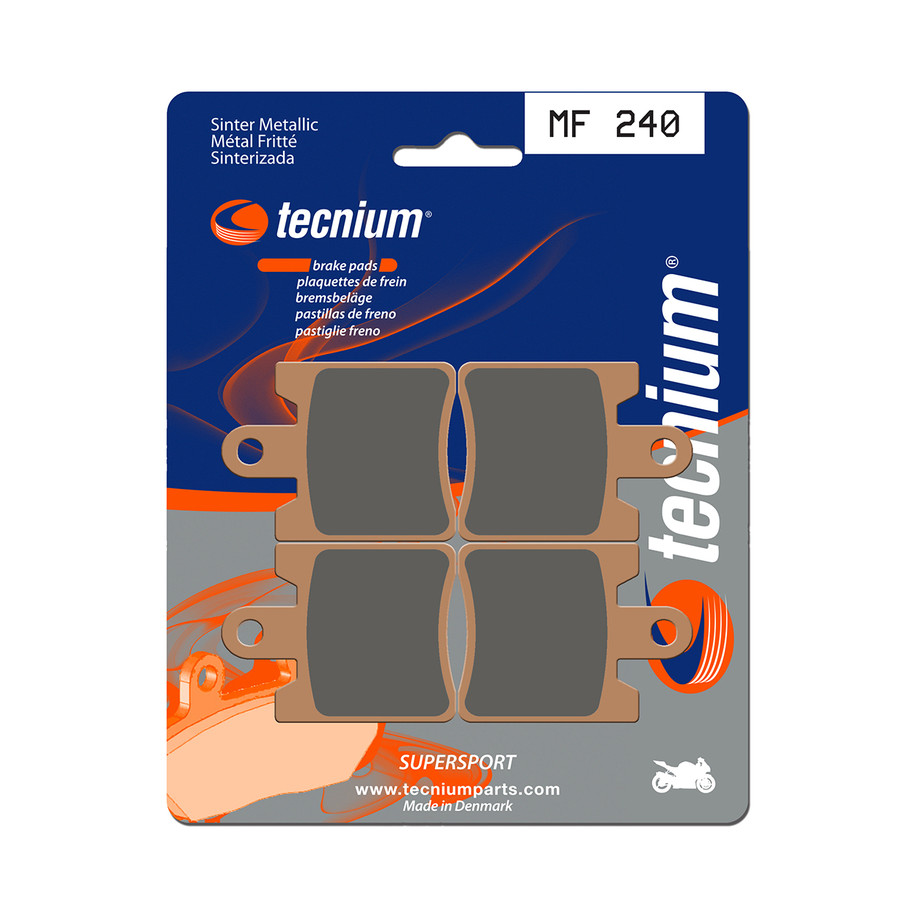 Plaquettes de frein TECNIUM Performance métal fritté - MF240