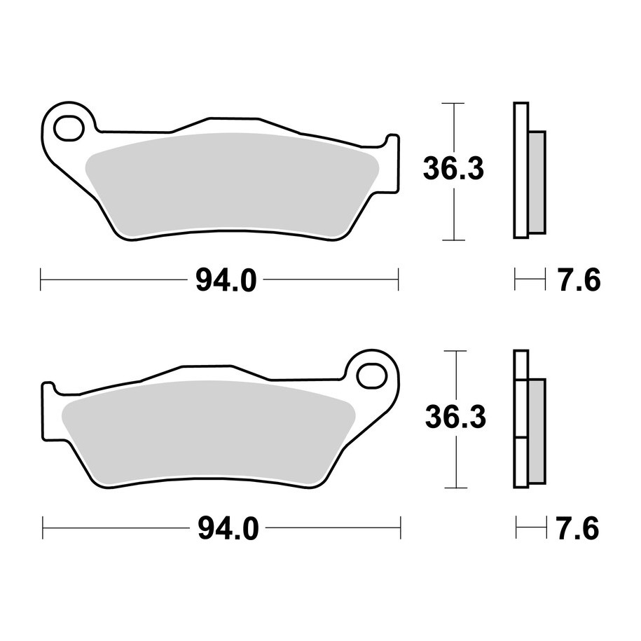Plaquettes de frein BREMBO Scooter métal fritté - 07001XS