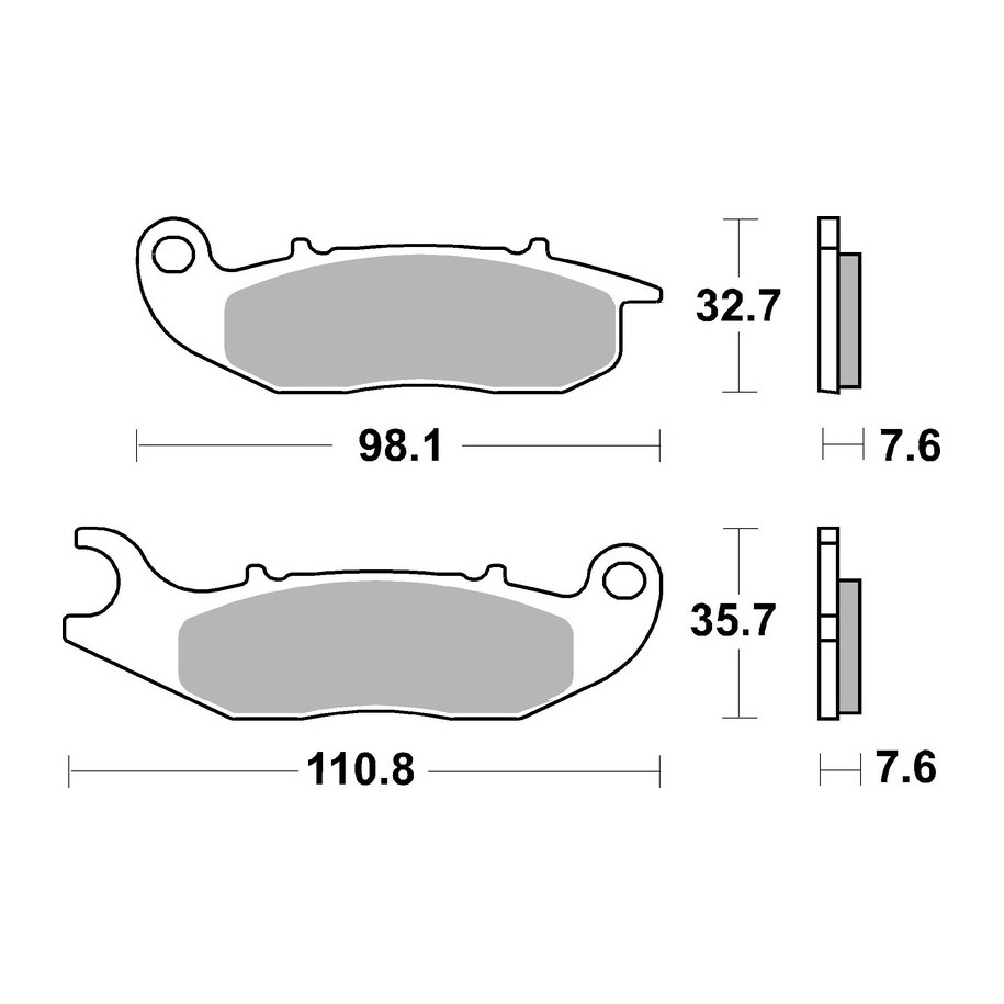 Plaquettes de frein BREMBO route carbone céramique - 07GR03CC