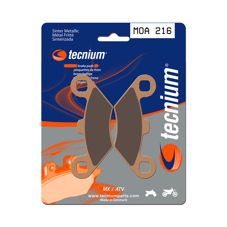 Plaquettes de frein TECNIUM MX/Quad métal fritté - MOA216