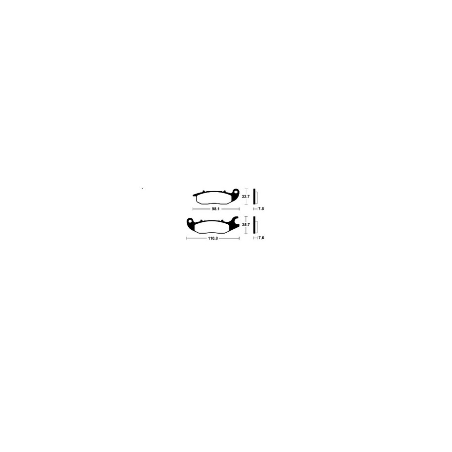 Plaquettes de frein TECNIUM Performance métal fritté - MF297