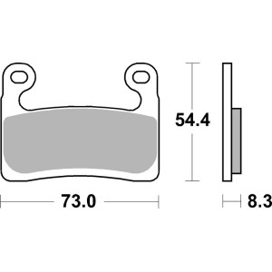 Plaquettes de frein BREMBO route métal fritté - 07GR90SA