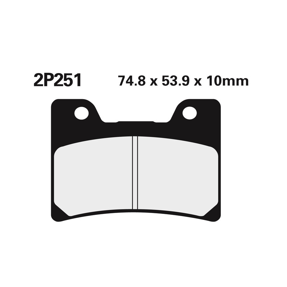 Plaquettes de frein NISSIN route semi-métallique - 2P-251NS