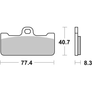 Plaquettes de frein BREMBO route/sport métal fritté - 07BB10SR