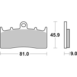 Plaquettes de frein BREMBO route/sport métal fritté - 07GR62SR