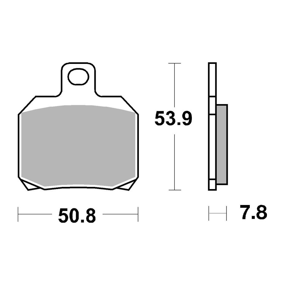 Plaquettes de frein BREMBO métal fritté - 07BB20SP