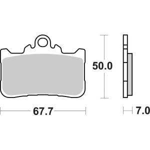 Plaquettes de frein frittées BREMBO - 07HO72SA
