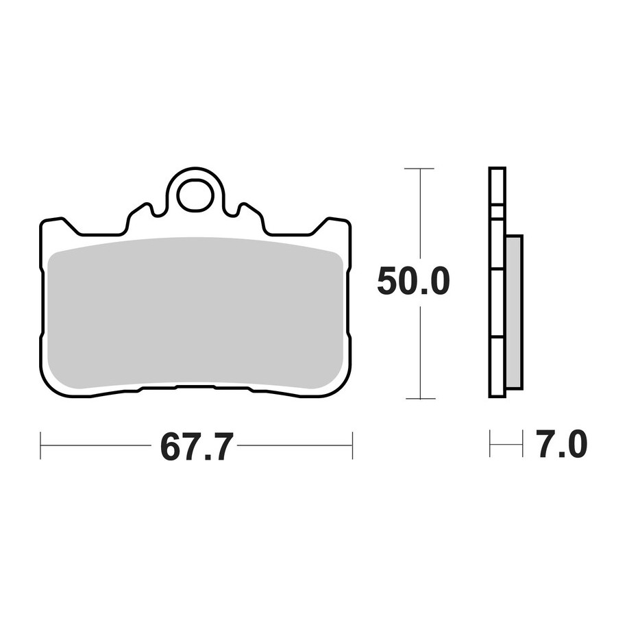 Plaquettes de frein frittées BREMBO - 07HO72SA