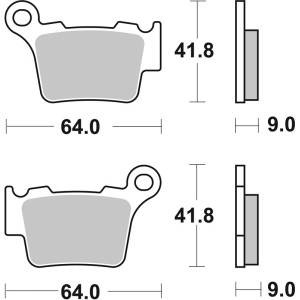 Plaquettes de frein BREMBO Off-Road métal fritté - 07BB27SX