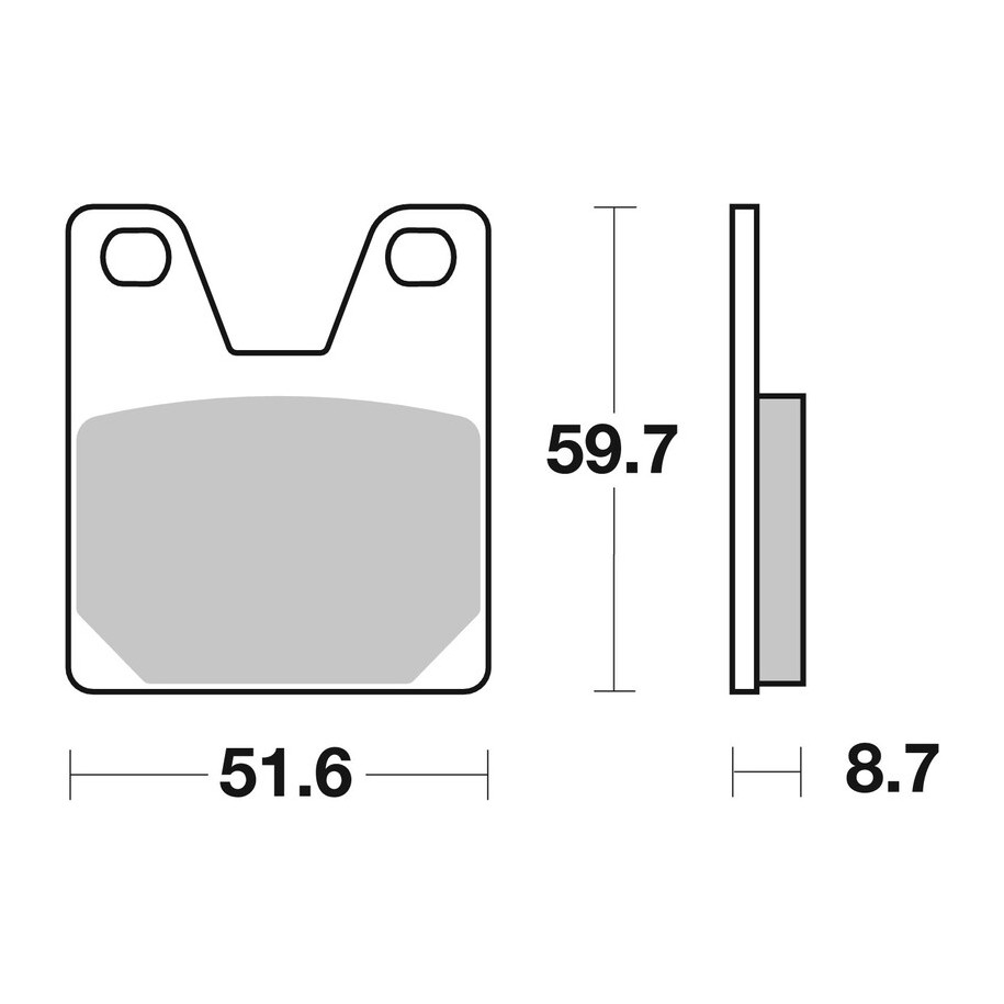 Plaquettes de frein BREMBO route métal fritté - 07YA38SP